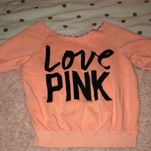 PINK orange sweatshirt